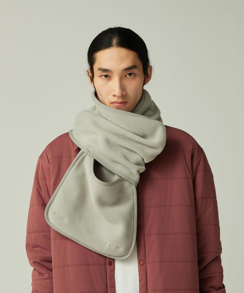 Snow Peak Fleece Stole Light for Men and or Wrap Water-Repellent AC-25AU029, Gray, Women, Shawl, Scarf,