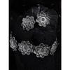 Shining Diva Fashion Latest Stylish Traditional Oxidised Silver Necklace Jewellery Set for Women