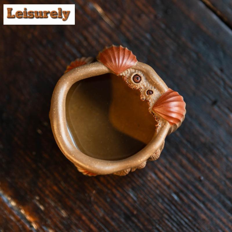 110ml Yixing Zisha Clay Lotus Teacup Luxury Tea Bowl Tea Cup Set Fragrance Cup Jianzhan Master Cups Tea Items Drinkware Supplies
