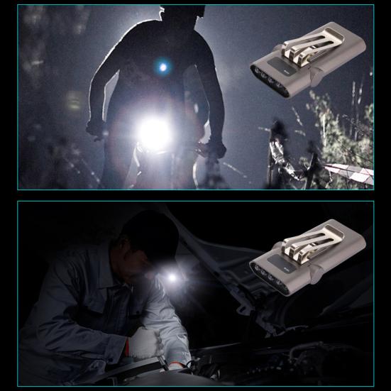 Hat Clip Light Mini Convenient High USB Charging Brightness Solid Dark Area Lighting