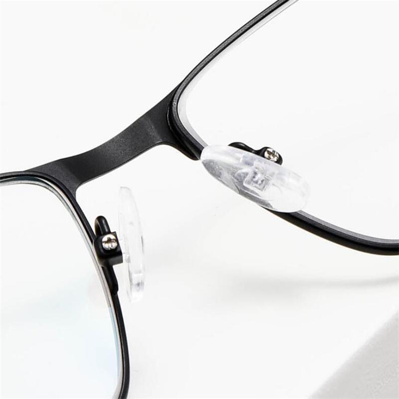 Full Frame Sun Photochromic Gray Square Prescription Eyeglasses Men Metal Student Power Spectacles 0 -0.5 -0.75 To -6.0