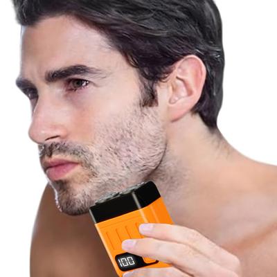 Yousheng Mini-Elektro-Doppelkopf-Rasierer USB Wiederaufladbar Wasserdicht Tragbar Reise Nass Trocken Rasierer Herren Bartschneider Haarentfernungswerkzeug
