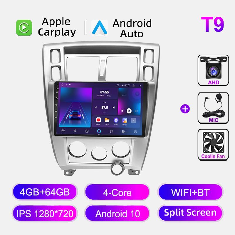 10 Inch For Hyundai Tucson 2006-2013 Car Radio Navigation GPS Stereo Auto 4G+Wifi Multimedia Video Player CarPlay Head Unit FM