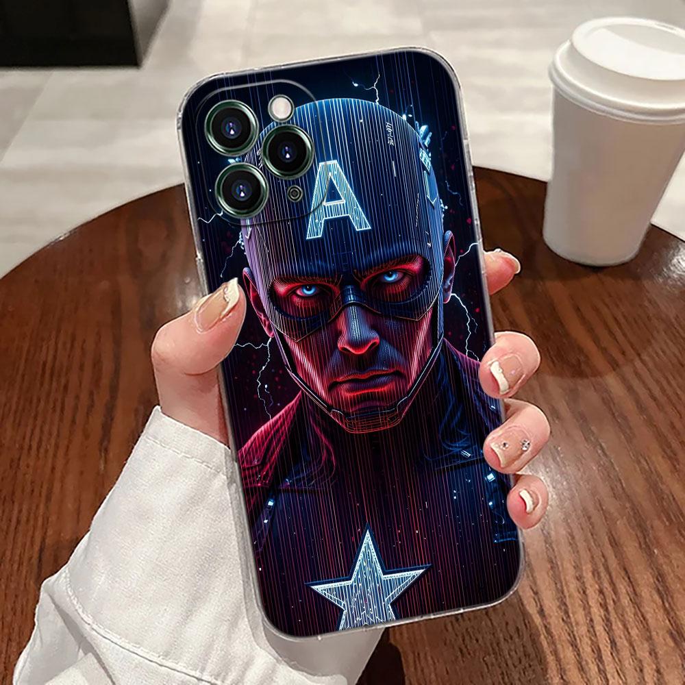 Marvel Heroes Deadpool Hulk Transparent Phone Case For iPhone 17 Pro Max 17E 11 12 13 14 15 16 Pro Max Plus 17 Air 16E 7 X Cover