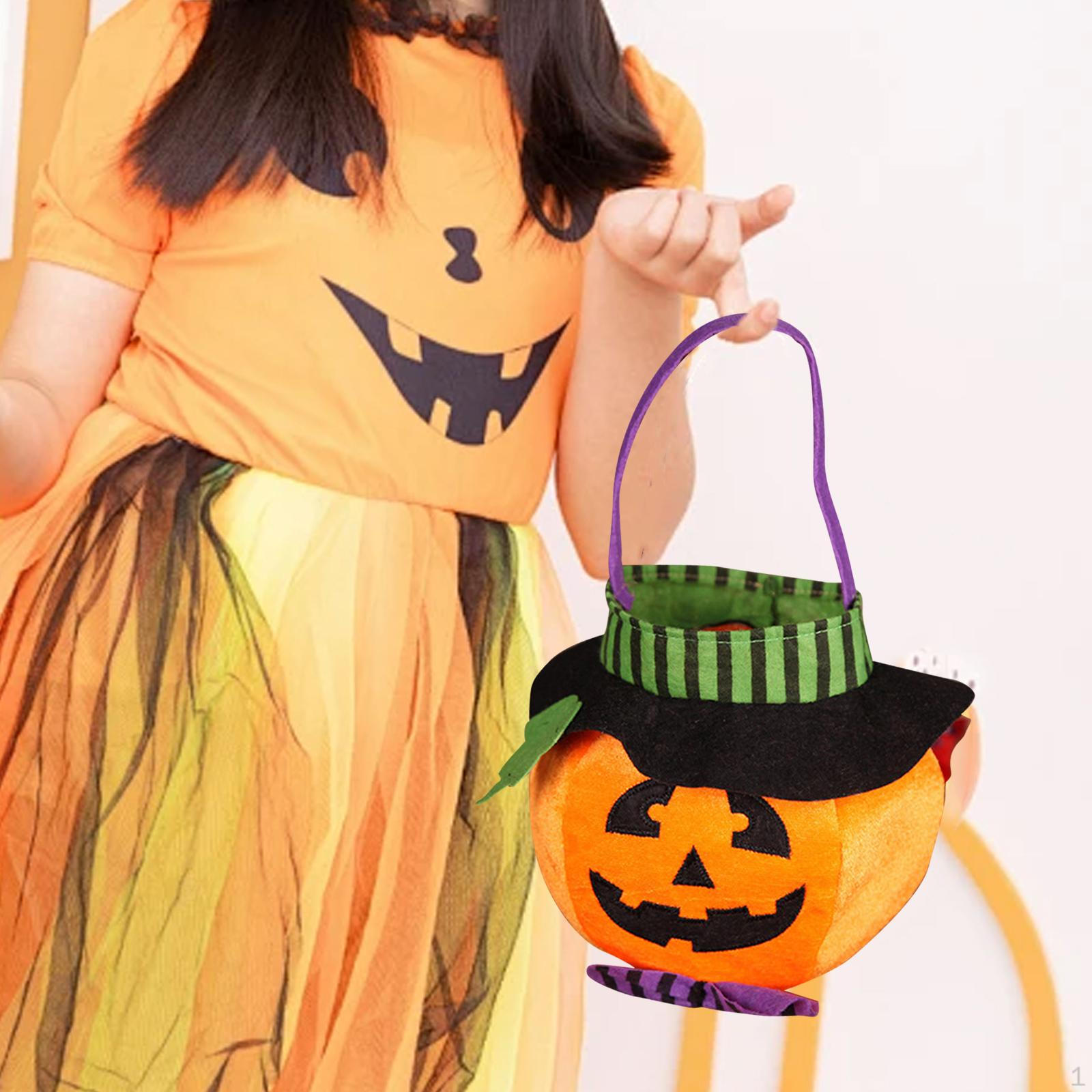 

Сумки для конфет на Хэллоуин, сумки для закусок, симпатичный легкий держатель для сервировки Pumpkin