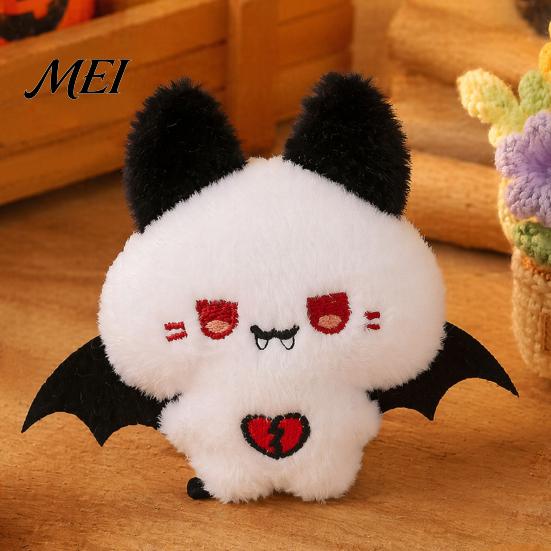 Decorative Keychain Pendant Squeaky Halloween Plush Pendant, Stuffed Skeleton Mummy Bear Toy Accessory for Backpacks Handbags Purses Lightweight