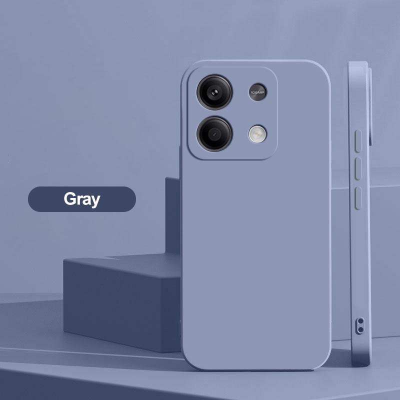 Capas de Telefone Quadradas de Silicone Líquido Para Xiaomi Redmi Note 13 14 Pro 5G Capa Traseira à Prova de Choque