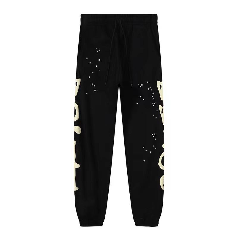 American Streetwear Hip Hop Letter Print Hooded Tracksuit Set Couples Casual Fashion