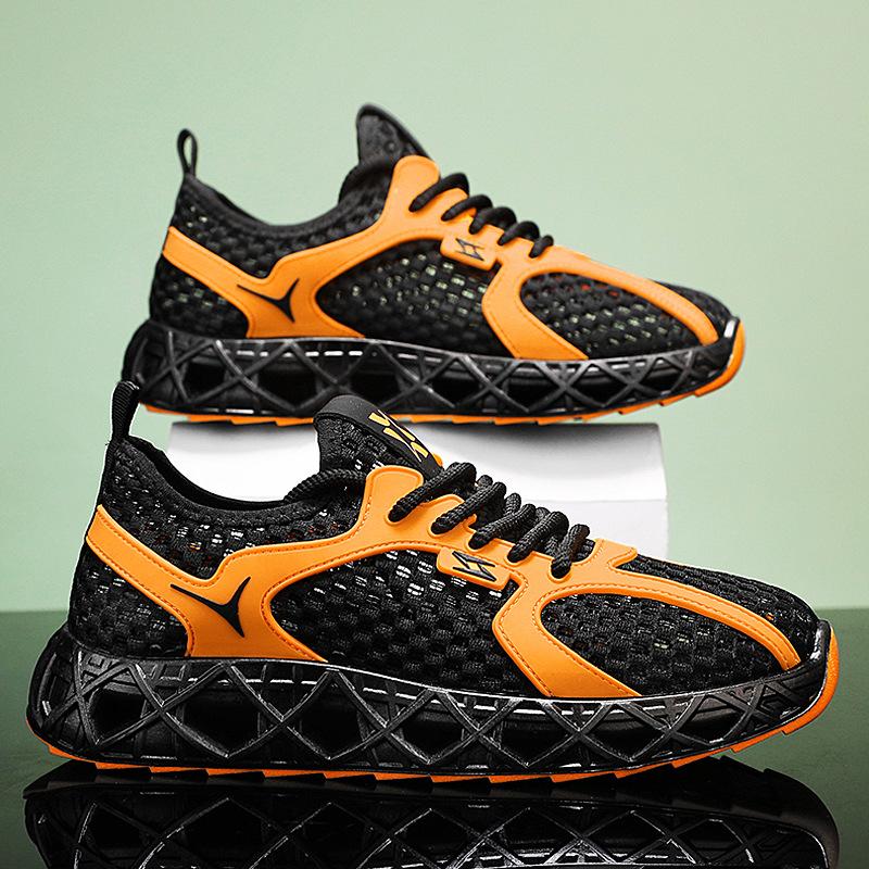 

Мужские летние универсальные низкие модные универсальные сетчатые туфли для улицы, повседневные, удобные, дышащие, ленивые туфли 45