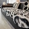 Plush Thickened Sofa Cushion Autumn And Winter One-Piece Special-Shaped Leather Sofa Special High-End Cover Cloth Towel  New