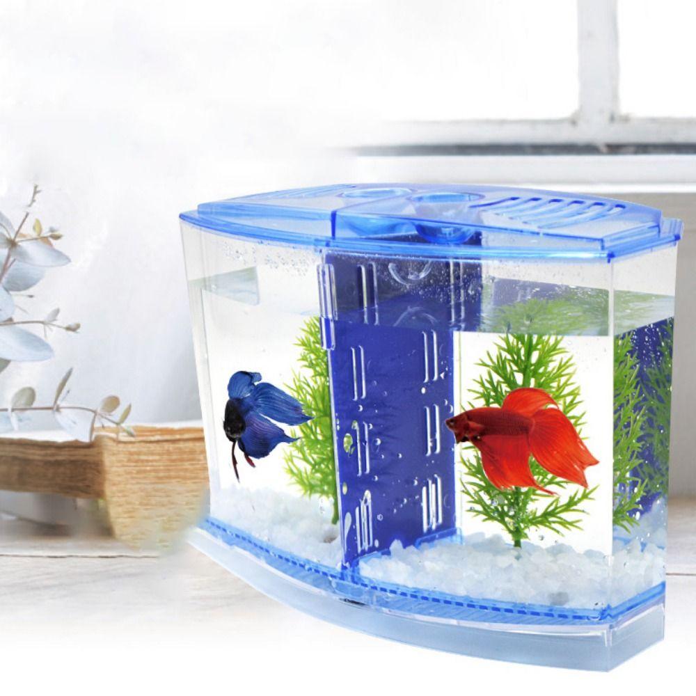 Plastic Betta Fish Tank Transparent Fish Breeding Isolation Box  Aquarium