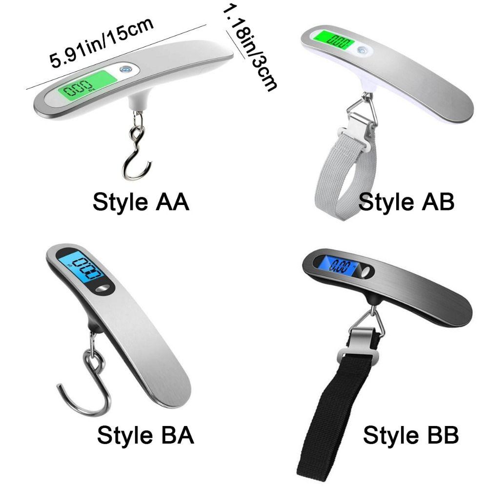Handheld Electronic Scale LCD Display Weight Balance Tool Practical Baggage Weight Scale  for Home