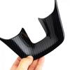 Carbon Fiber Car Steering Wheel Cover Trim For 2016-2024 Toyota Hilux Fortuner