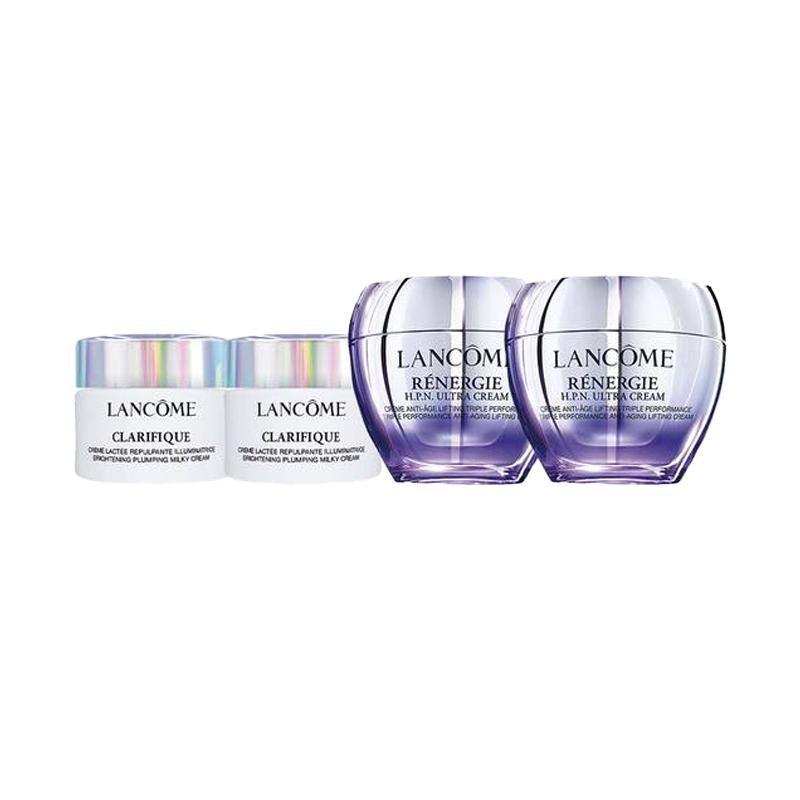 LANCÔME Skin Care Set Firming and Anti-marking Cream Limited Edition Set, Moisturizing and Repairing 50ml*2+Aurora Brightening and Elastic