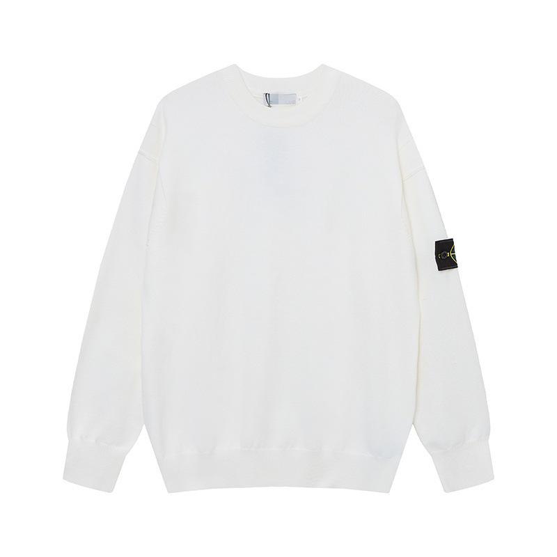 Crossstone Unisex Klassischer Frottee Rundhals Pullover - Langarm für Herbst/Winter