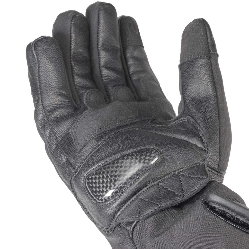 Protective Touring Winter Gloves for Motorcycles L 1281 Waterproof Cold Protection Carbon Stretch Material Protector for [Komine] Black/Red GK-836
