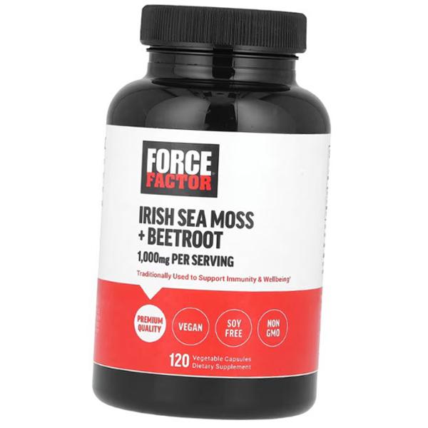 

Irish Sea Moss + Beetroot Extract, Force Factor 120vegcaps (71641015) 120vcaps