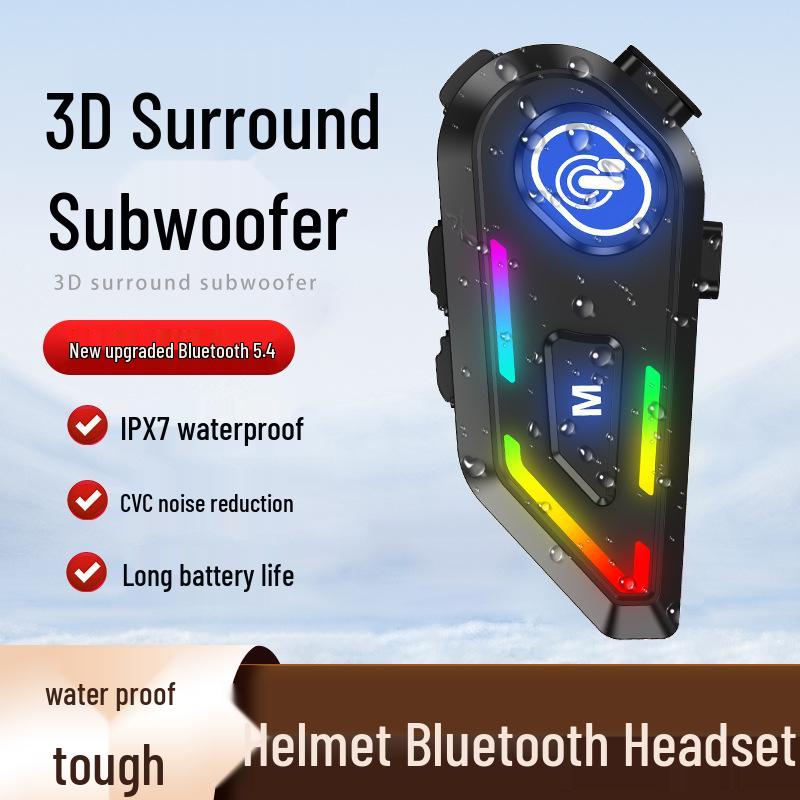New Arrival Waterproof Bluetooth Motorcycle Helmet Earphones with Noise Cancelling & Auto Answering Feature