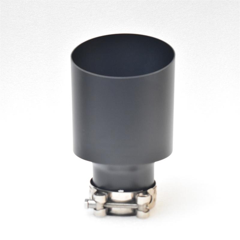 RE Car exhaust pipe frosted black slanted mouth, universal modification tip for automobiles