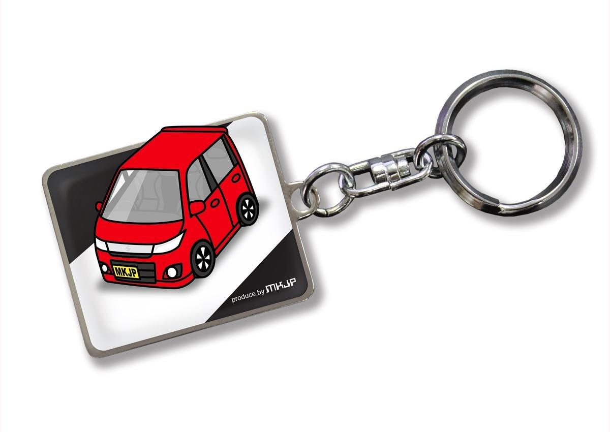 

Custom Keychain for Wagon R Stingray Black Red Car Color [MKJP] MH23S, Base,
