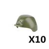 MOC Figure Soldato Città Casco Blocchi da Costruzione Accessori Cappellino da Baseball Sci Cappello da Strega Cowboy Ufficiale USA Bandito Mattoncino Giocattolo Regalo J022