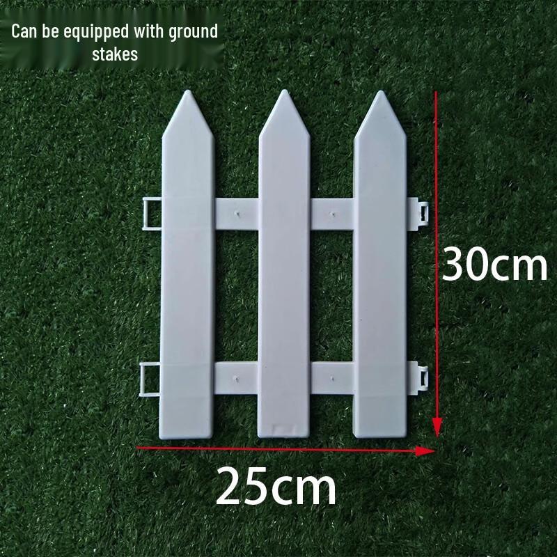 

Reinforced Plastic Pointed-Top Garden Border Fence