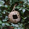 Hanging Bird Nest Round Straw Woven Handmade Craft Budgerigar Bird Cage Outdoor Yard Garden Pet Hatching Decor