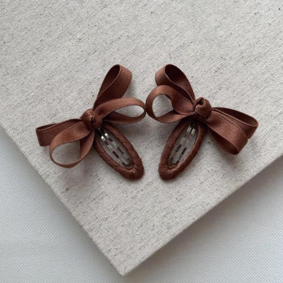 1 Paar Baby Haarspangen Leuchtende Farbe Kleinkind Haarspangen Schleifchenform Haarspangen für Mädchen Seitenhaar Pony Haarschmuck