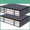 Bed Bottom Storage Bag With Transparent For Bedroom Closet Organization