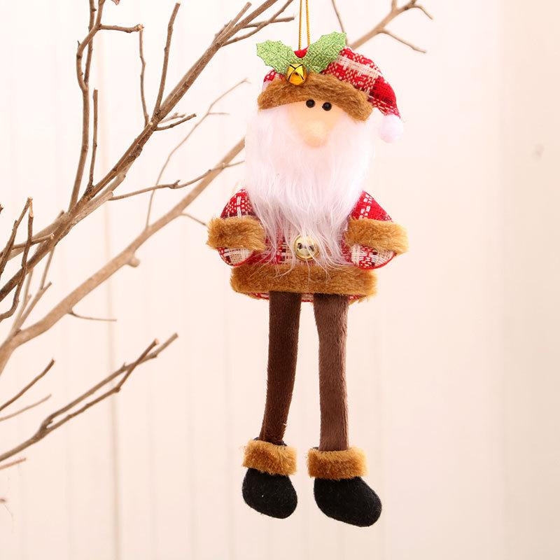 

Рождественские украшения Подвеска в виде рождественской елки Длинные ноги Санта-Клауса Маленькая тканевая подвеска Подарок Old man