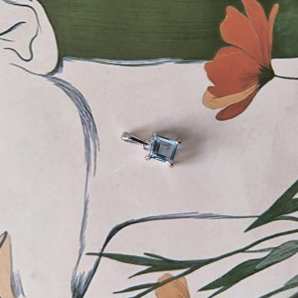 Серебряная подвеска с топазом 0.83ct (2206835)
