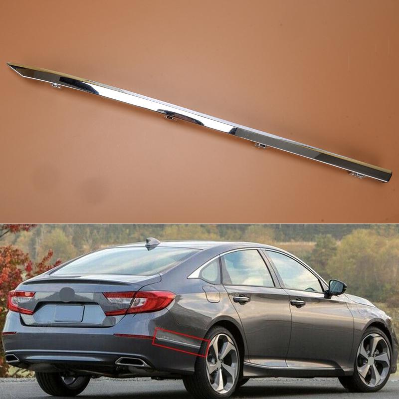 Car Rear Right Bumper Body Side Molding Trim Strip Chrome Style Plastic Fit for Honda Accord 2018   HO1147102