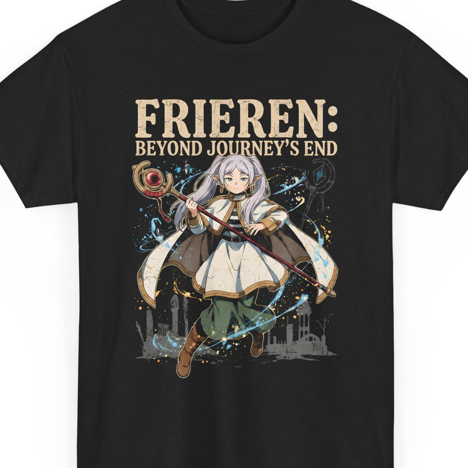 Frieren Anime T Shirt, Frieren: Beyond Journey s End Tee, Fantasy Graphic Tee, Anime Streetwear 3XL