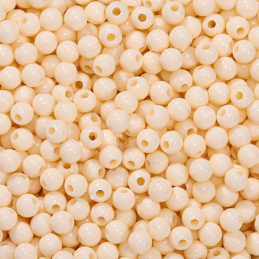 10g/lot 4mm Multicolor Acrylic Round Shape Loose Spacer Beads for Diy Handmade Necklace Earring Jewelry Making Accessories