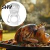 Outdoor Camping Barbecue Accessory Metal Chicken Roaster Rack, Heavy Duty Vertical Poultry Stand, Can Grilling Tool for Whole Placement Rack