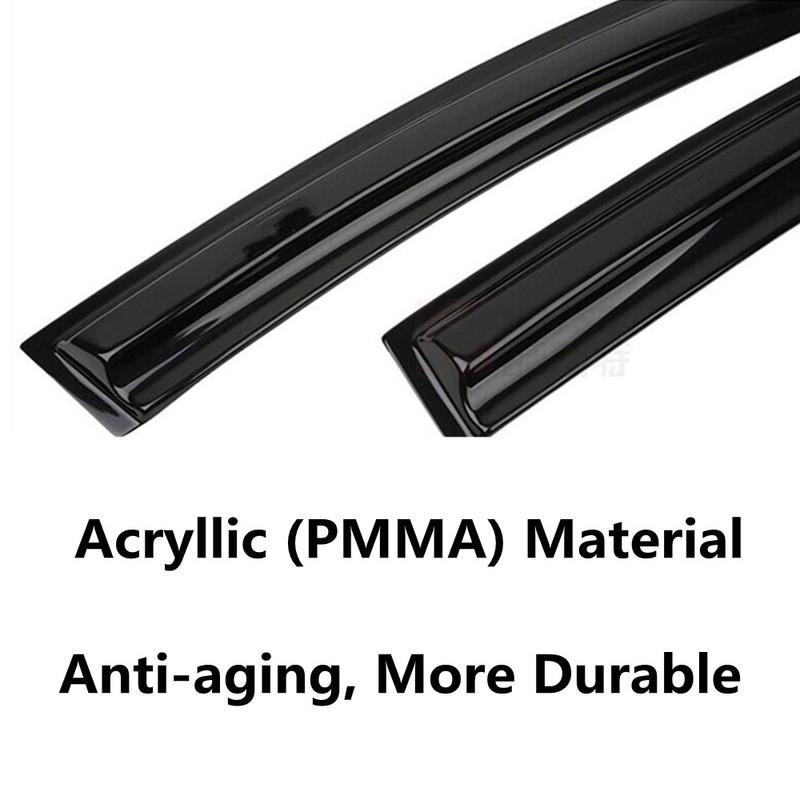 For Peugeot 3008 2013 2014 2015 2016 2017 2018 Car Side Window Vent Visor Guard Sun Rain Deflector Weather Shield Awning Shelter