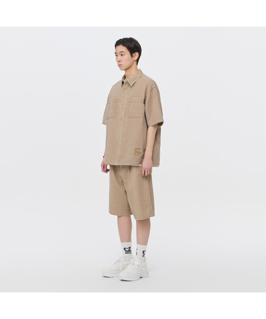Keoseuuteommellou [Vincent] Beige Cotton Dyed Shorts Cwpam26491Bex