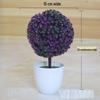 Creative Home Decor: Artificial Bonsai Grass Balls and Mini Cherry Snow Ball Trees