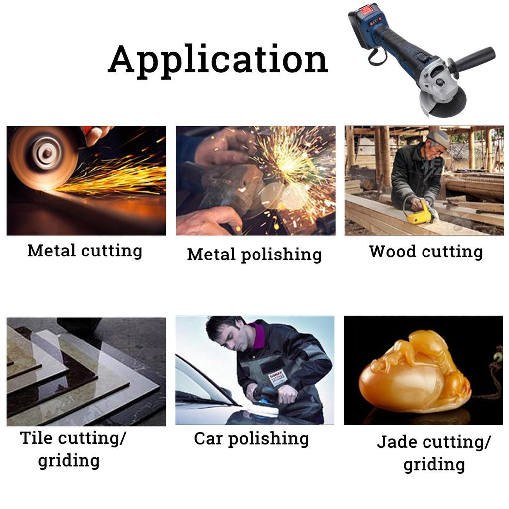 

29800 мАч 218 В Беспроводная бесщеточная электрическая угловая шлифмашина Полировальная шлифовальная режущая машина Гравировка Деревообработка 3 в 1