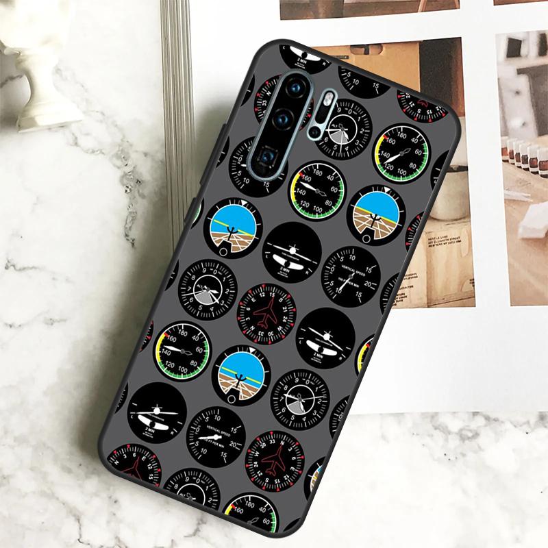 Aviation Aeroplane Pilot Cockpit For Huawei Nova 12i 12s 11i 8i Y73 Y72 Y61 Y91 Y90 Y70 Y60 9 10 SE P30 P40 Lite P60 Pro Case