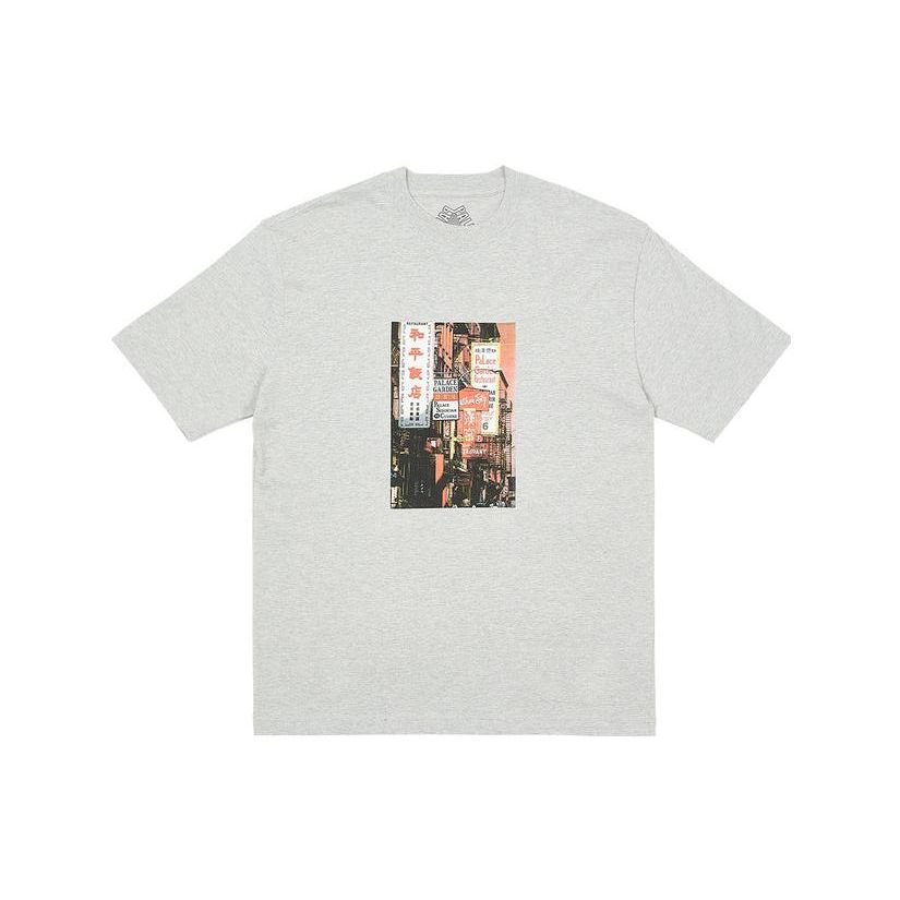 

Футболка Palace Downtown серого цвета унисекс, топы P24TS107