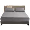 Treeflyheart Semi-Family Gray Box Sheet, Moisture-Wicking, Quick-Drying, 220x200cm, Easy To Put On and Take Off, 30cm Gusset, Polyester, Antibacterial