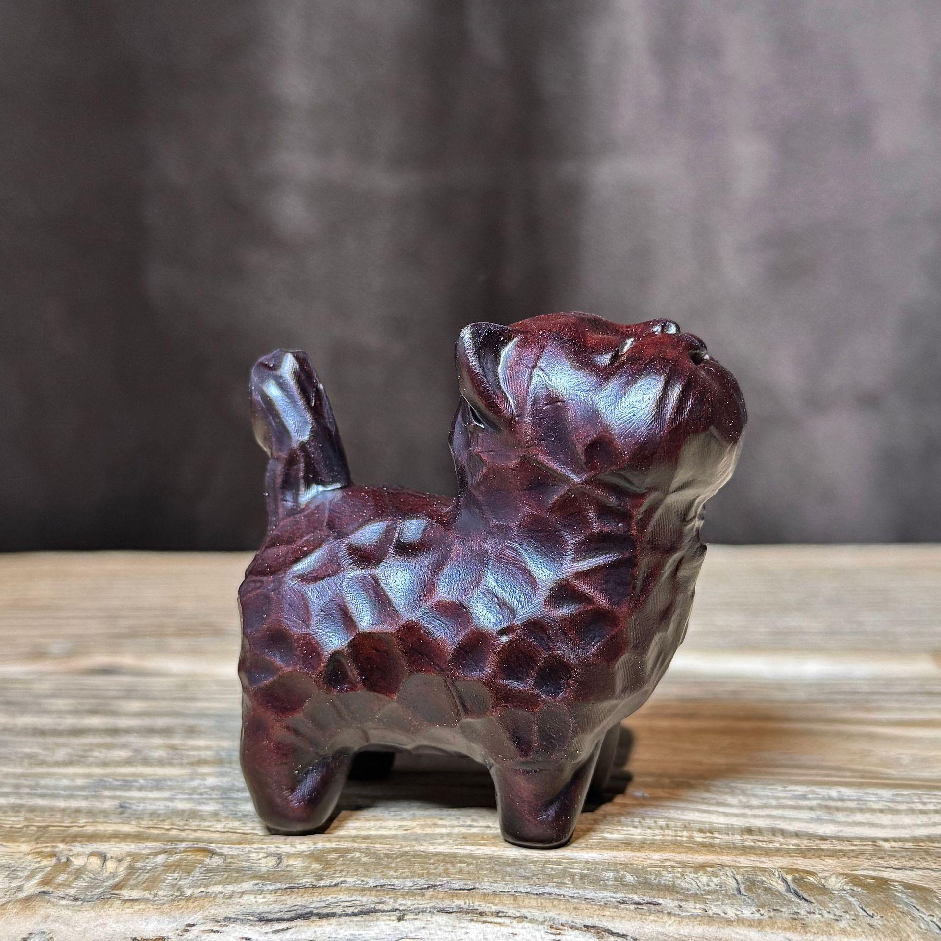 Charming Wooden Kitten Figurine-Handcrafted Cat Decor for Home, Perfect Gift Idea Cat Figurine Cat Accessories