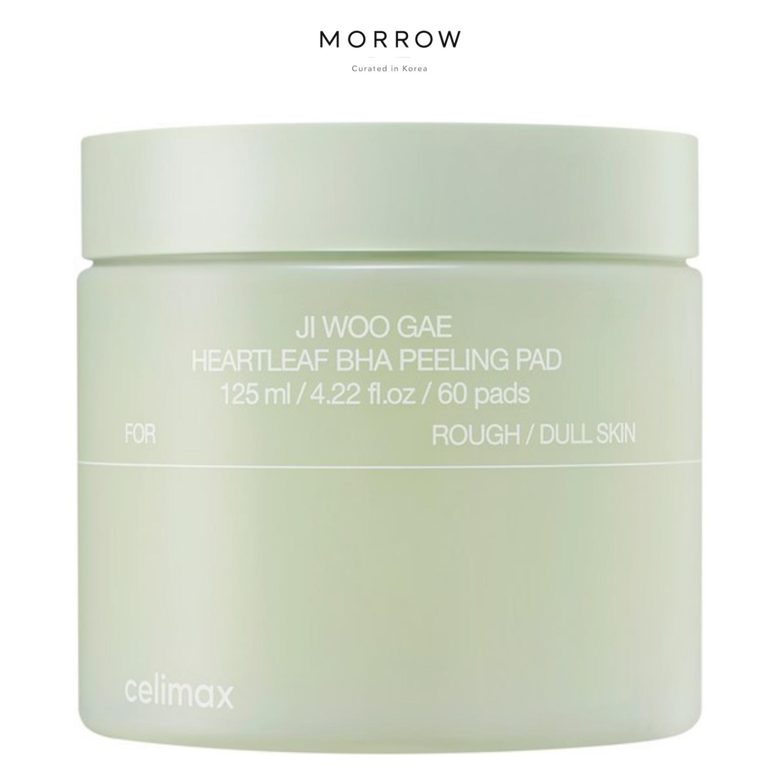 celimax Jiwoogae Heartleaf BHA Peeling Pads Gentle Exfoliation, Sebum & Pore Care 125ml 60 Pads 60Pads 1EA