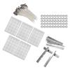 260pcs 15cm Candle Wicks 100Pcs Double Sided Tape Stickers 50Pcs Candle Shells 10Pcs Stainless Steel Wicks Holders