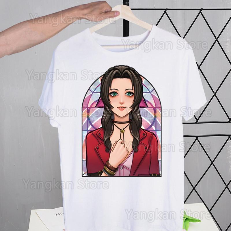 Final Fantasy 7 FF7 Street Style Casual Short Sleeve Men T Shirt O-neck Tshirt Male T-shirt