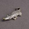 Antique Bronze Crocodile Miniature Figurines Vintage Brass Mini Alligator Statue Desk Ornaments Home Feng Shui Decor Crafts