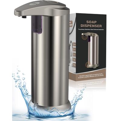 Automatic Soap Dispenser, 8.45oz/250ml Touchless Hand Free Soap Dispenser with 3 Adjustable Levels Control, Equipped with Infrared Motion Sensor