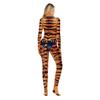 Anime Neues Tigra 3D Tigerdruck mit Schwänzen Cosplay Kostüm für Damen und Herren Mode Skinny Slim Jumpsuits Bodysuit