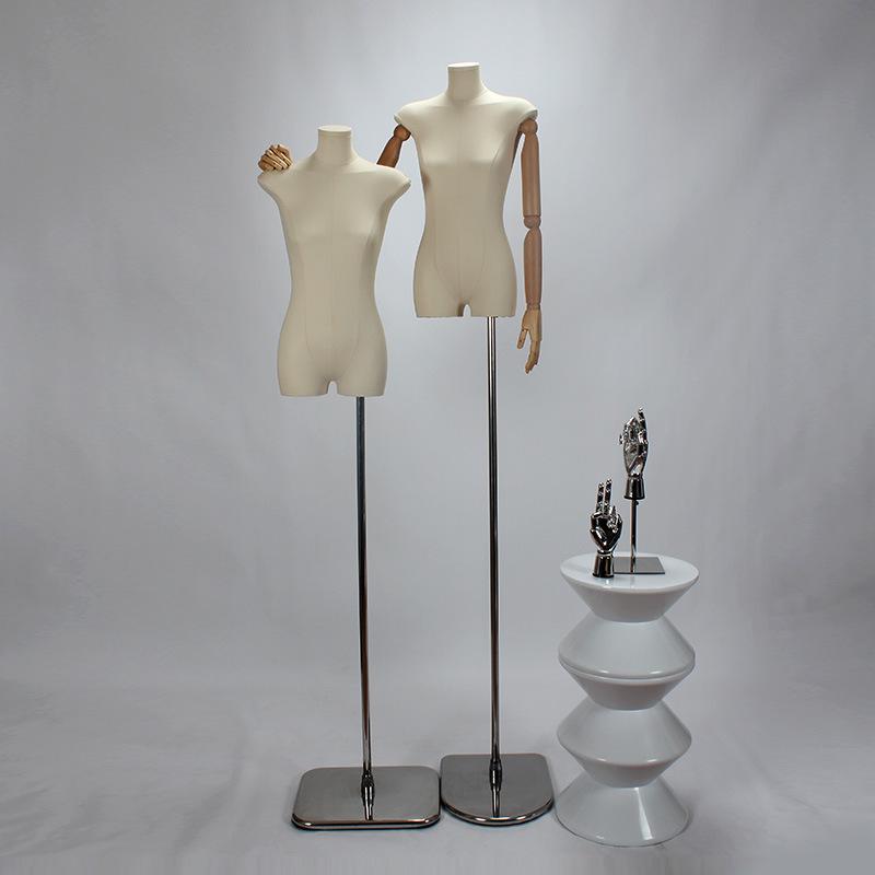 Korean-Style Women's Fabric-Wrapped Mannequin for Clothing Display